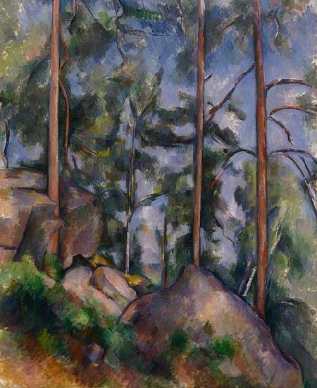Paul Cezanne Pines and Rocks oil painting picture